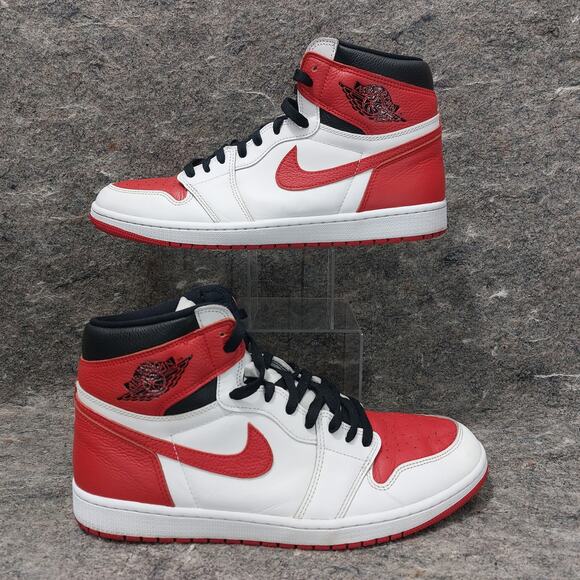 Air Jordan 1 Retro High OG Sneakers Men's Size 14 Heritage Red 555088-161 - Picture 1 of 8